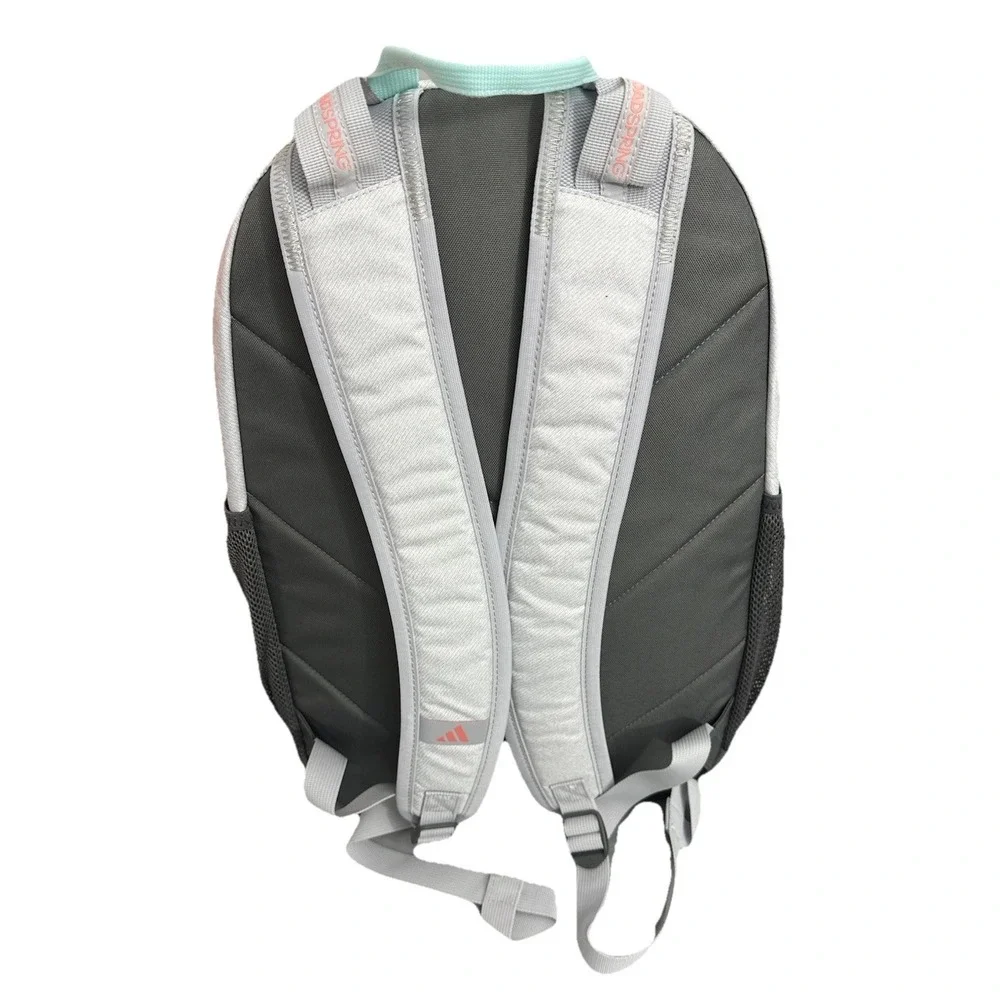 Adidas Excelerator Backpack Twill White/Semi Flash Aqua Blue/Semi Pink Spark New
